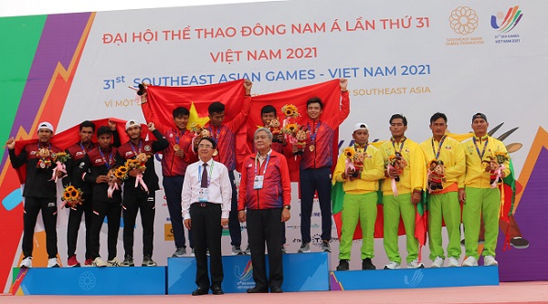 Sea Games 31: Đội tuyển Việt Nam xuất sắc giành 2 huy chương Vàng môn Đua thuyền Canoeing/Kayak